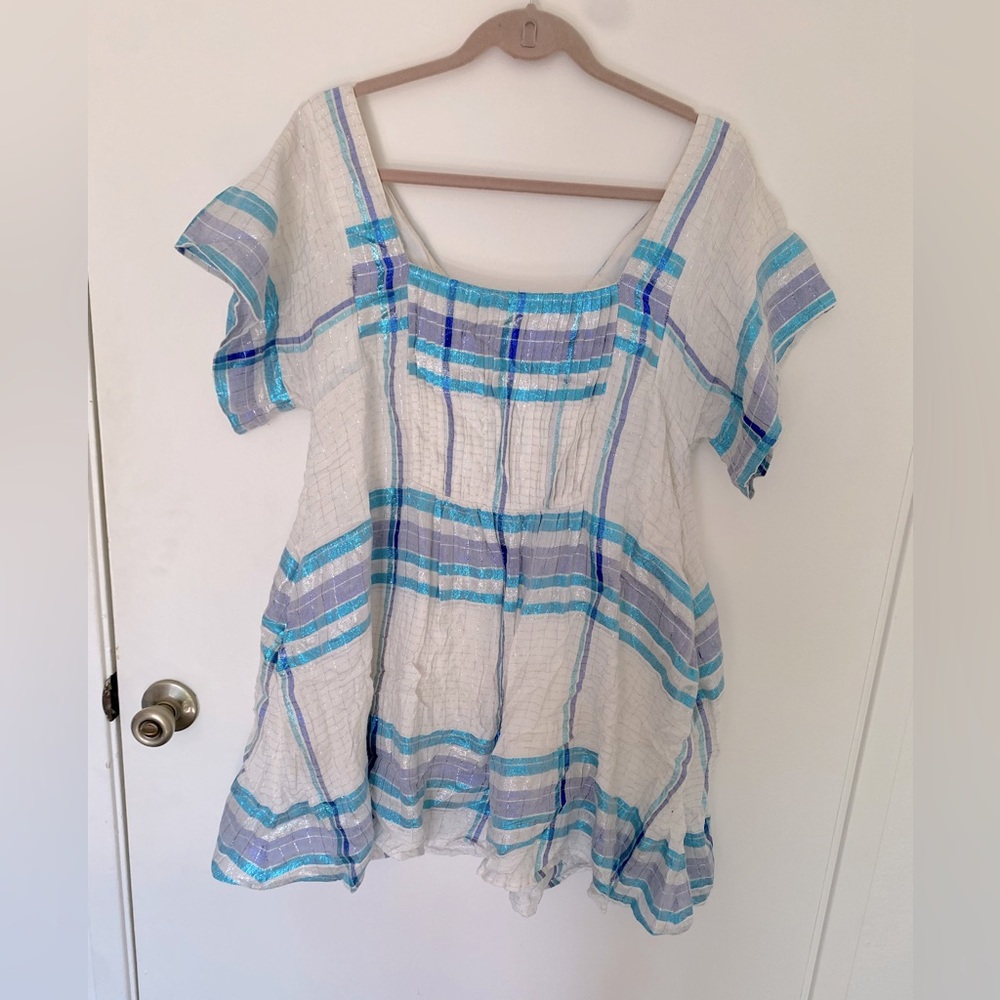 Free People Metallic Mini Dress